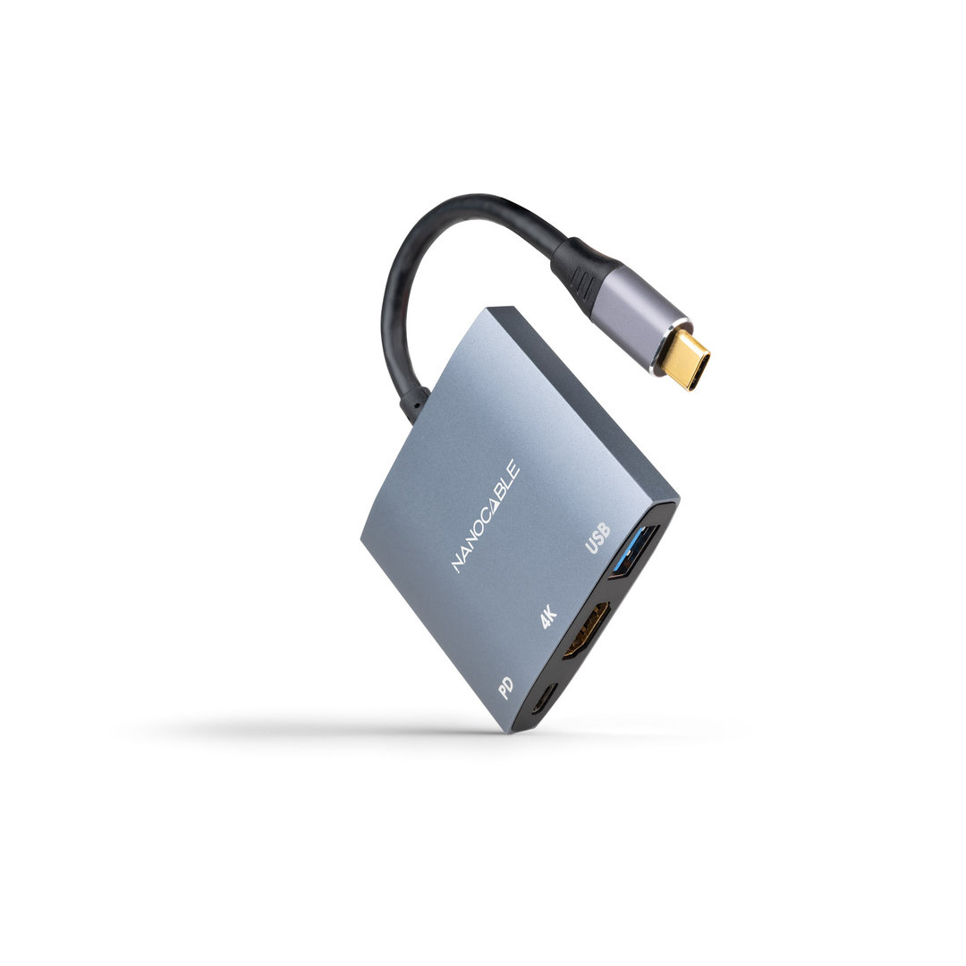 Conversor USB-C A HDMI/H-USB3.0/H-USB-C PD/H 15 CM