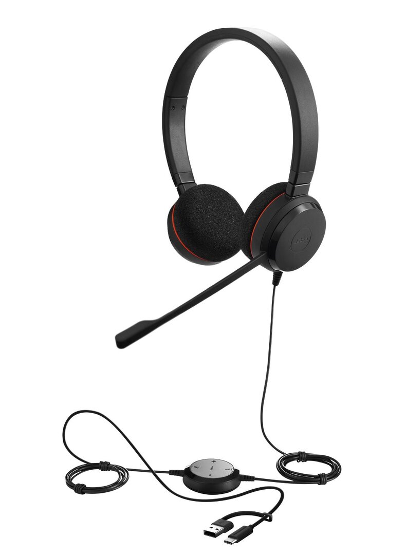 Jabra Evolve 20 MS Biaural Estéreo USB-A/C