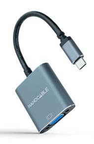 CONVERSOR USB-C A VGA ALUMINIO