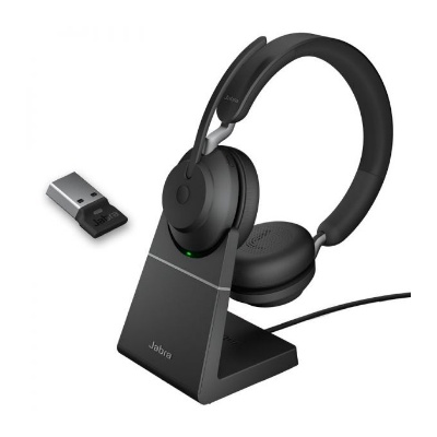 Jabra Evolve2 65 UC Biaural USB-A con base de carga