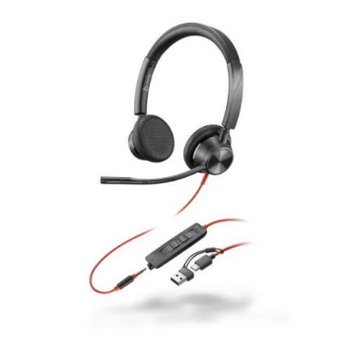 POLY Blackwire C3325 MS USB-C/A y Jack 3,5mm