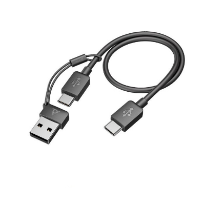 Poly Voyager Focus 2 USB-C UC+adaptador USB-C/A - Imagen 2