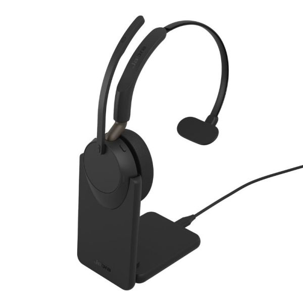 Jabra Evolve3 65 UC Mono con USB-A y estación de carga