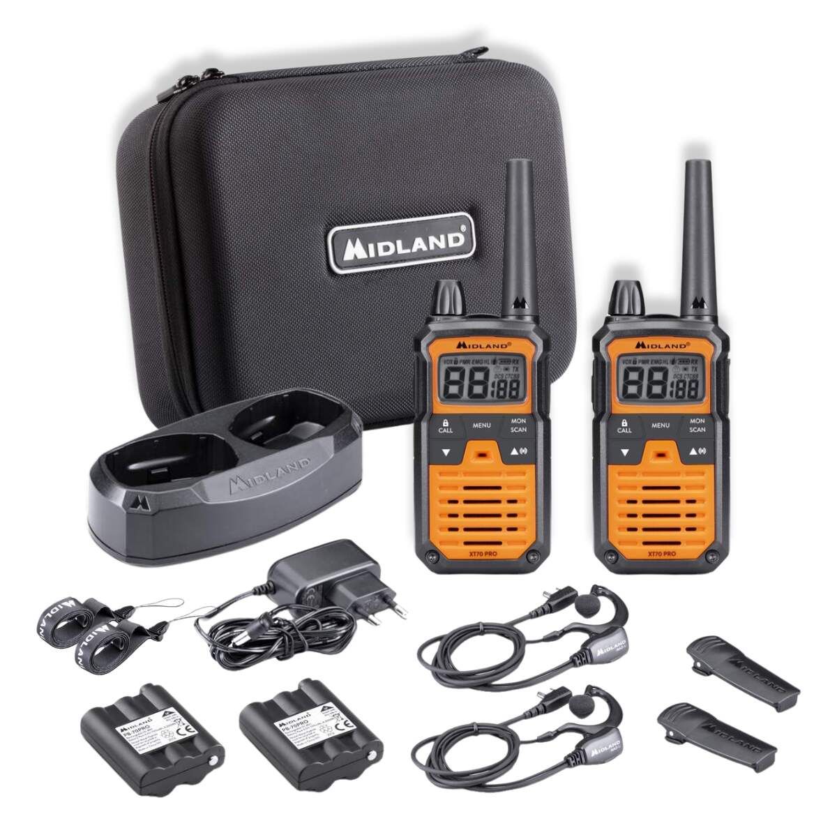 Midland XT70 PRO Hobby & Work C1465.01 – Pack 2 Walkie Talkies - Imagen 3
